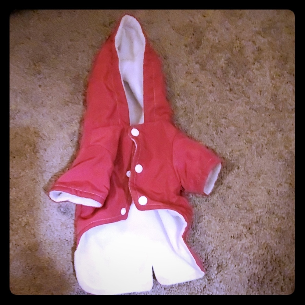 Small dog rain jacket